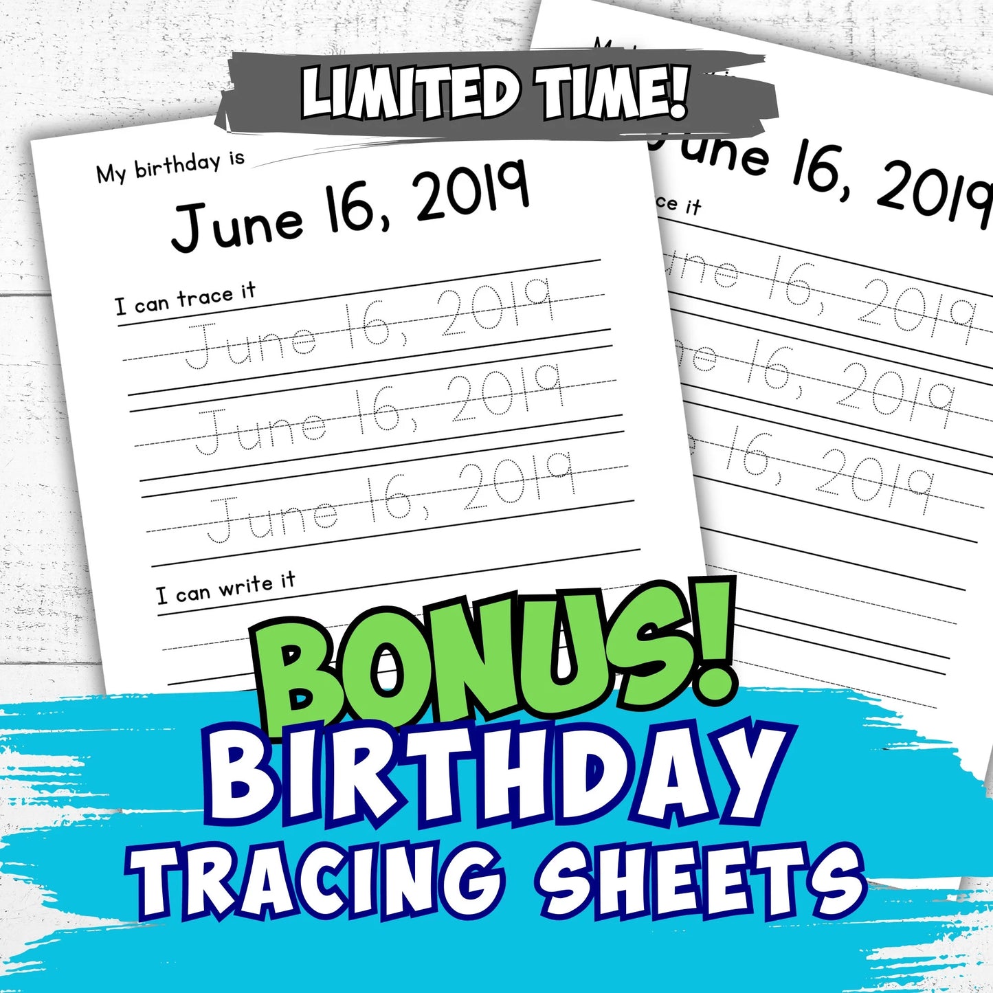 Custom Name Tracing Handwriting Practice Printable Worksheet with Personalized Name