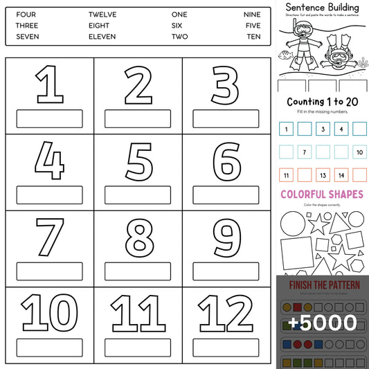 5,000+ Pre-k and Kindergarten Worksheets Ultimate - Sale Ends Tonight!
